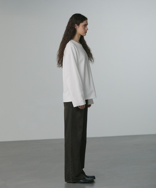 CALLNE（カルネ）の「【CALLNE】Semi Flare Denim Pants / セミフレア デニムパンツ（デニムパンツ・メンズ・ブラック/ブルー/インディゴブルー/ブラウン/グレー・M/L）」の19枚目の写真