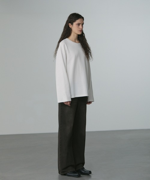 CALLNE（カルネ）の「【CALLNE】Semi Flare Denim Pants / セミフレア デニムパンツ（デニムパンツ・メンズ・ブラック/ブルー/インディゴブルー/ブラウン/グレー・M/L）」の20枚目の写真