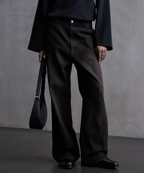 【CALLNE】Semi Flare Denim Pants / セミフレア デニムパンツ(デニムパンツ)|CALLNE(カルネ) 【CALLNE】Semi Flare Denim Pants / セミフレア デニムパンツ(デニムパンツ)|CALLNE(カルネ)