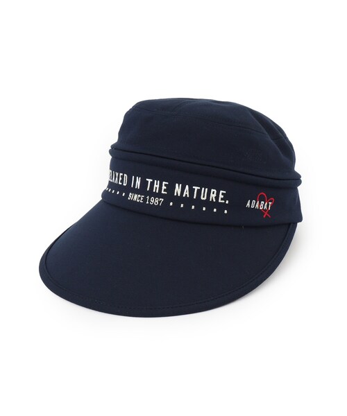 adabat（アダバット）の「２WAYブリムUVバイザー（ハット・レディース・ホワイト/ネイビー/ブラック・00）」の6枚目の写真