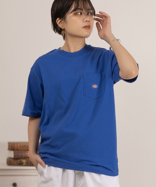 Dickies(ディッキーズ)の「【DICKIES/ディッキーズ】オーバーサイズミニワッペンポケットTシャツ/ユニセックス(Tシャツ/カットソー・メンズ・ホワイト/ブラック/ネイビー/ブルー/マスタード/グリーン・M/L/XL)」の5枚目の写真