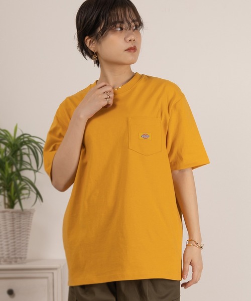 Dickies(ディッキーズ)の「【DICKIES/ディッキーズ】オーバーサイズミニワッペンポケットTシャツ/ユニセックス(Tシャツ/カットソー・メンズ・ホワイト/ブラック/ネイビー/ブルー/マスタード/グリーン・M/L/XL)」の6枚目の写真