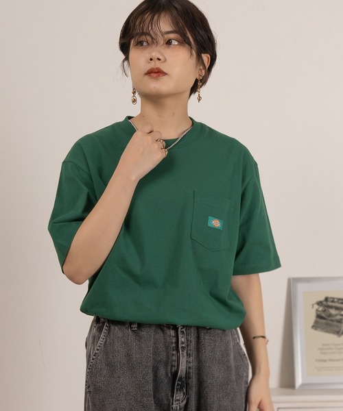 Dickies(ディッキーズ)の「【DICKIES/ディッキーズ】オーバーサイズミニワッペンポケットTシャツ/ユニセックス(Tシャツ/カットソー・メンズ・ホワイト/ブラック/ネイビー/ブルー/マスタード/グリーン・M/L/XL)」の18枚目の写真