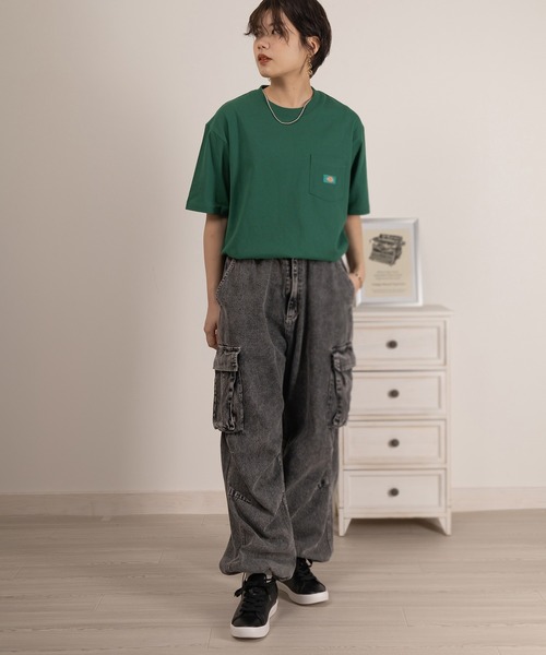 Dickies(ディッキーズ)の「【DICKIES/ディッキーズ】オーバーサイズミニワッペンポケットTシャツ/ユニセックス(Tシャツ/カットソー・メンズ・ホワイト/ブラック/ネイビー/ブルー/マスタード/グリーン・M/L/XL)」の9枚目の写真