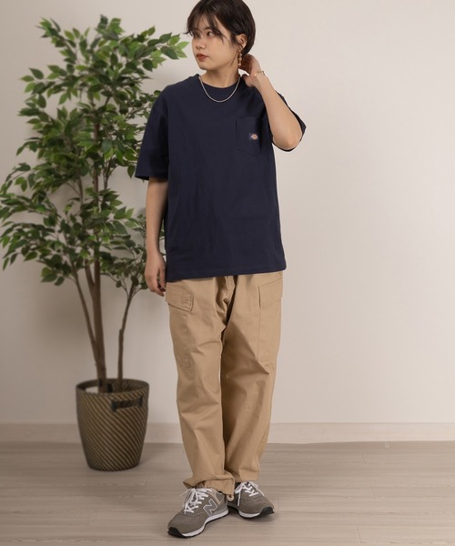Dickies(ディッキーズ)の「【DICKIES/ディッキーズ】オーバーサイズミニワッペンポケットTシャツ/ユニセックス(Tシャツ/カットソー・メンズ・ホワイト/ブラック/ネイビー/ブルー/マスタード/グリーン・M/L/XL)」の15枚目の写真