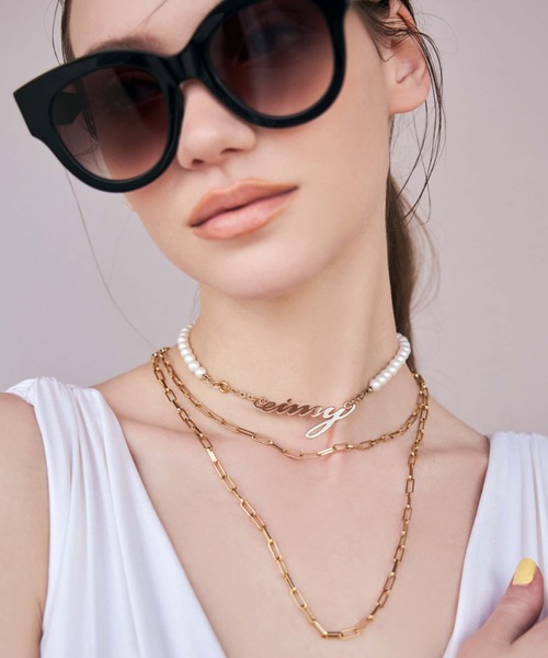 EIMY ISTOIRE（エイミーイストワール）の「eimyチェーンパールチョーカー（チョーカー・レディース・ゴールド・FREE）」の6枚目の写真