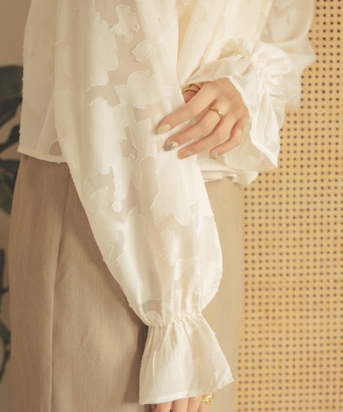 Ambre Neige（アンブルネージュ）の「【前後２WAY】オパールボレロブラウス／WEB/EC限定商品（シャツ/ブラウス・レディース・ダークブラウン/アイボリー/ピンクベージュ・FREE）」の12枚目の写真