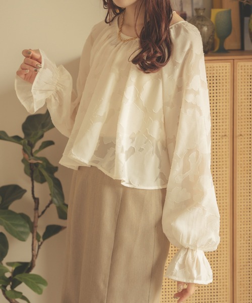 Ambre Neige（アンブルネージュ）の「【前後２WAY】オパールボレロブラウス／WEB/EC限定商品（シャツ/ブラウス・レディース・ダークブラウン/アイボリー/ピンクベージュ・FREE）」の11枚目の写真