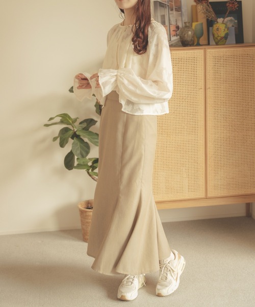 Ambre Neige（アンブルネージュ）の「【前後２WAY】オパールボレロブラウス／WEB/EC限定商品（シャツ/ブラウス・レディース・ダークブラウン/アイボリー/ピンクベージュ・FREE）」の14枚目の写真