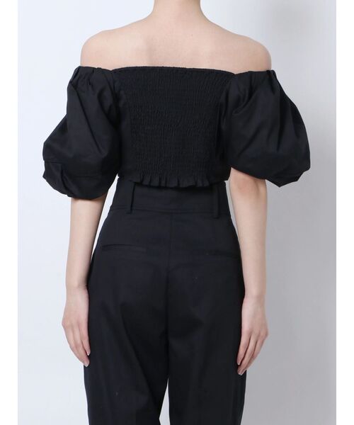 EMODA（エモダ）の「2WAYオフショルダートップ（シャツ/ブラウス・レディース・ブラック/グリーン/アイボリー・FREE）」の7枚目の写真