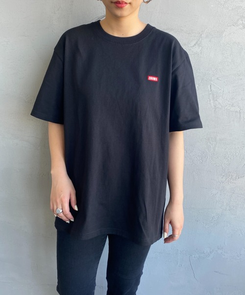 CHUMS（チャムス）の「[CHUMS/チャムス] BOOBY バックプリント ショートスリーブTシャツ（Tシャツ/カットソー・レディース・ホワイト/サックスブルー/ダークグリーン/ベージュ/グレイッシュベージュ/ブラック/ピンク/ホワイト×ネイビー・LARGE/XL/XXL/L/M）」の17枚目の写真