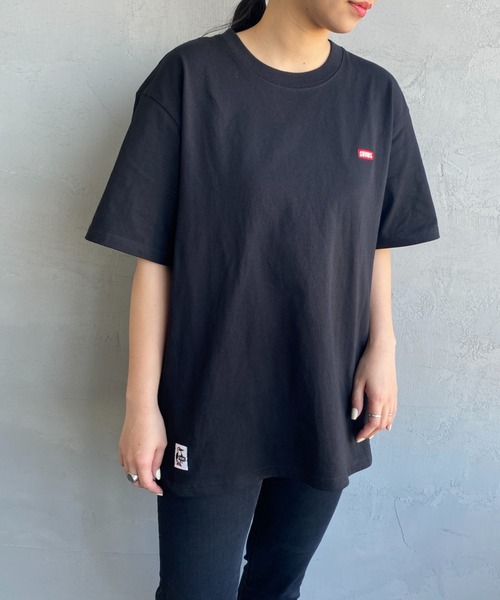 CHUMS（チャムス）の「[CHUMS/チャムス] BOOBY バックプリント ショートスリーブTシャツ（Tシャツ/カットソー・レディース・ホワイト/サックスブルー/ダークグリーン/ベージュ/グレイッシュベージュ/ブラック/ピンク/ホワイト×ネイビー・LARGE/XL/XXL/L/M）」の18枚目の写真