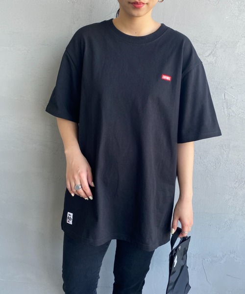 CHUMS（チャムス）の「[CHUMS/チャムス] BOOBY バックプリント ショートスリーブTシャツ（Tシャツ/カットソー・レディース・ホワイト/サックスブルー/ダークグリーン/ベージュ/グレイッシュベージュ/ブラック/ピンク/ホワイト×ネイビー・LARGE/XL/XXL/L/M）」の21枚目の写真