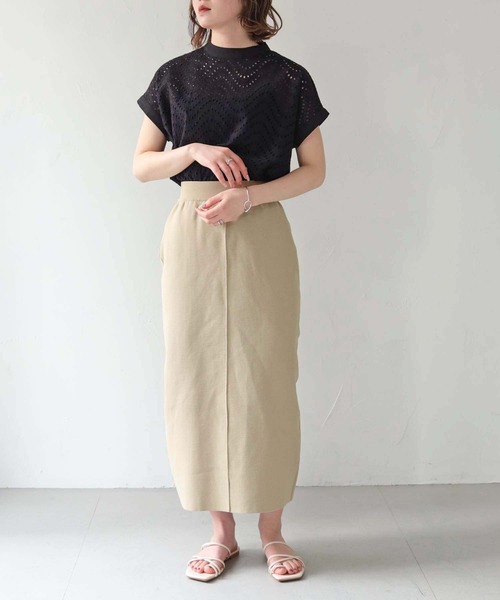 HER CLOSET（ハークローゼット）の「【shemoshelly】WEB限定カットワークレースフレンチブラウス（シャツ/ブラウス・レディース・オフホワイト/ダークグリーン/ブラック・M）」の19枚目の写真