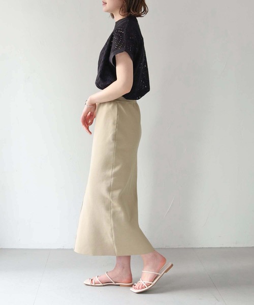 HER CLOSET（ハークローゼット）の「【shemoshelly】WEB限定カットワークレースフレンチブラウス（シャツ/ブラウス・レディース・オフホワイト/ダークグリーン/ブラック・M）」の21枚目の写真