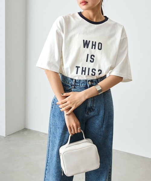 forksy.（フォルクシー）の「【forksy.】リンガーグラフィックTシャツ（Tシャツ/カットソー・レディース・アイボリー/オフホワイト・FREE）」の3枚目の写真