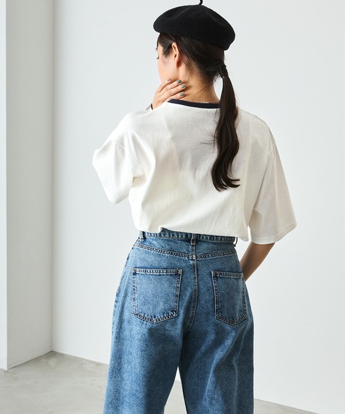 forksy.（フォルクシー）の「【forksy.】リンガーグラフィックTシャツ（Tシャツ/カットソー・レディース・アイボリー/オフホワイト・FREE）」の6枚目の写真