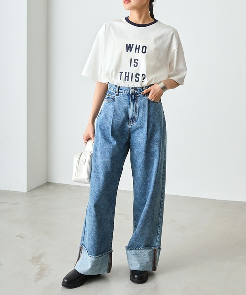 forksy.（フォルクシー）の「【forksy.】リンガーグラフィックTシャツ（Tシャツ/カットソー・レディース・アイボリー/オフホワイト・FREE）」の9枚目の写真