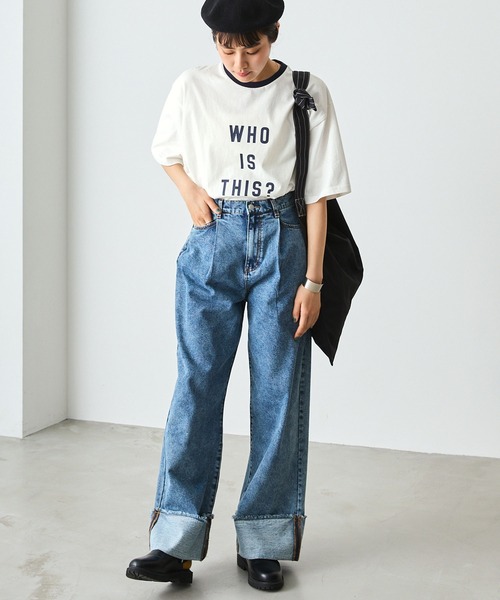 forksy.（フォルクシー）の「【forksy.】リンガーグラフィックTシャツ（Tシャツ/カットソー・レディース・アイボリー/オフホワイト・FREE）」の5枚目の写真