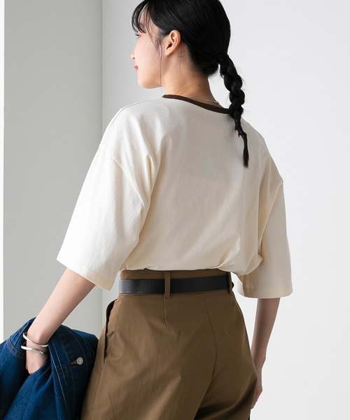 forksy.（フォルクシー）の「【forksy.】リンガーグラフィックTシャツ（Tシャツ/カットソー・レディース・アイボリー/オフホワイト・FREE）」の18枚目の写真