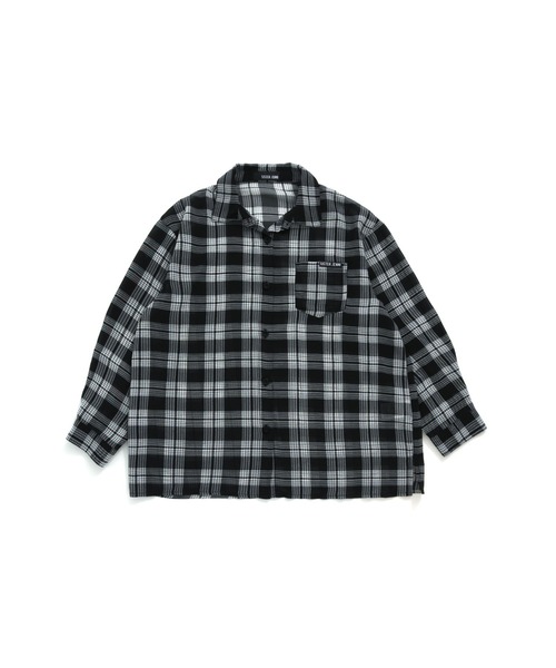 SISTER JENNI(SISTER JENNI)の「チェック柄シアーシャツ(シャツ/ブラウス・キッズ・ブラック/オフホワイト・130cm/150cm/140cm/160cm)」の9枚目の写真