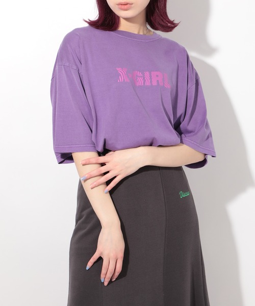 X-girl（エックスガール）の「【X-GIRL】バックプリントTシャツ（T