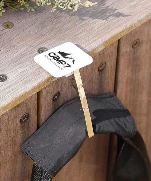 CAMP7(キャンプセブン)の「【CAMP7】CAMP7バックハンガー(その他小物・メンズ・ブラック/オフホワイト・ONE SIZE)」の1枚目の写真