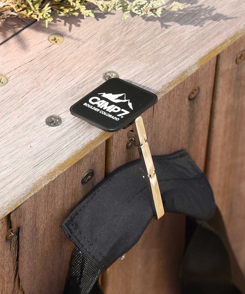 CAMP7(キャンプセブン)の「【CAMP7】CAMP7バックハンガー(その他小物・メンズ・ブラック/オフホワイト・ONE SIZE)」の2枚目の写真