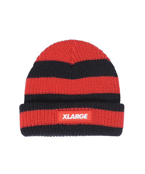 XLARGE KIDS（エクストララージキッズ）の「XL KNIT CAP（ニットキャップ/ビーニー・キッズ・ブラック/レッド/ブルー・ONE SIZE）」の4枚目の写真