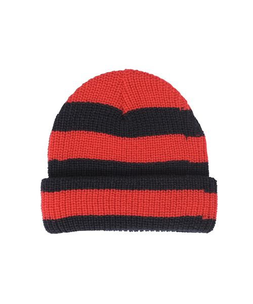 XLARGE KIDS（エクストララージキッズ）の「XL KNIT CAP（ニットキャップ/ビーニー・キッズ・ブラック/レッド/ブルー・ONE SIZE）」の5枚目の写真
