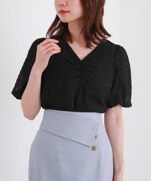 archives | ドビーフロントギャザーブラウス(シャツ/ブラウス)