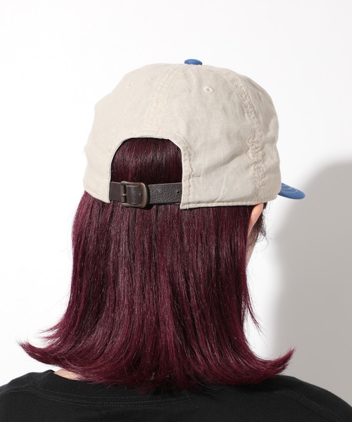 【AMERICAN NEEDLE】ベースボールロゴストレートキャップ アイボリー AMERICAN NEEDLE】ベースボールロゴストレートキャップ