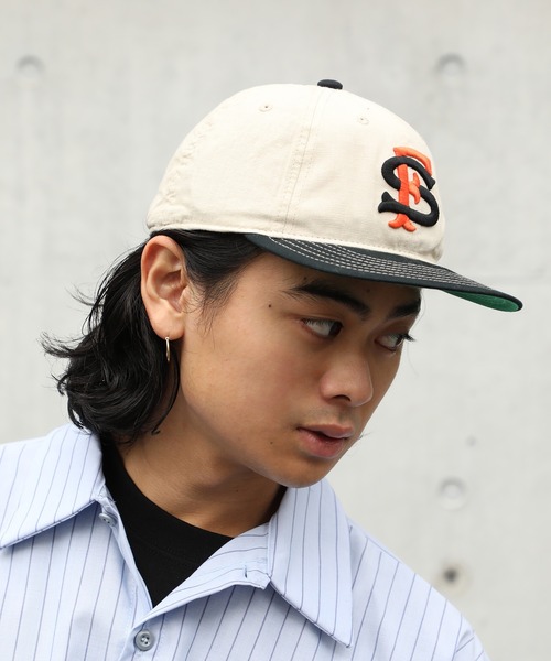 【AMERICAN NEEDLE】 ベースボールロゴストレート キャップ AMERICAN NEEDLE】ベースボールロゴストレートキャップ