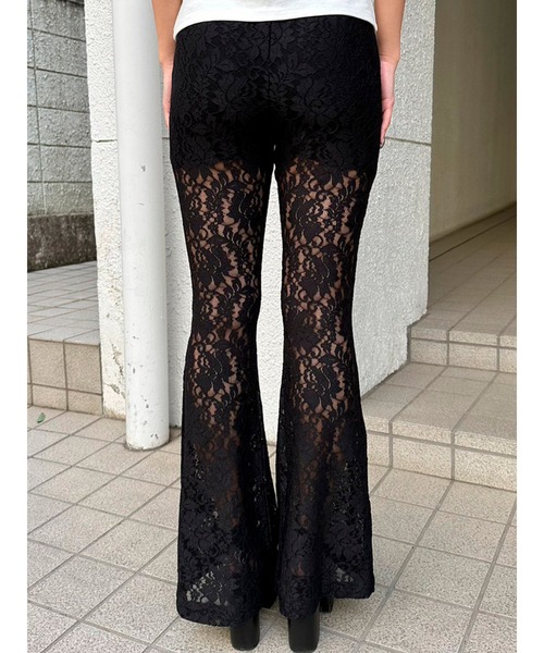 ストレッチレーススリムフレアパンツ（その他パンツ）｜EGOIST