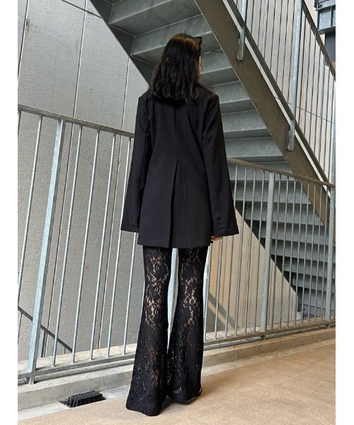 Glam Lips STRETCH レース フレアパンツ Stretch レース フレアパンツ