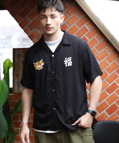 HOUSTON（ヒューストン）の「HOUSTON スカシャツ（VIETNAM）（シャツ/ブラウス・メンズ・ブラック/ターコイズブルー/ベージュ・LARGE/MEDIUM/X-LARGE）」の7枚目の写真