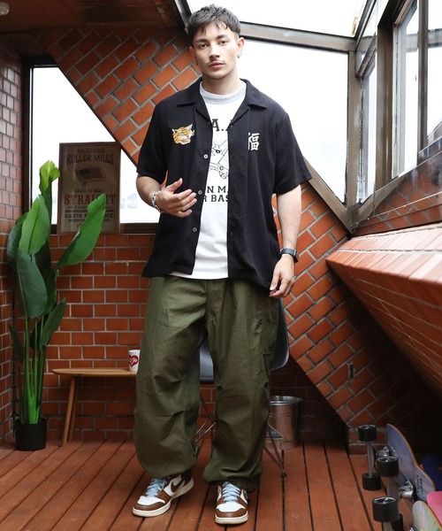 HOUSTON（ヒューストン）の「HOUSTON スカシャツ（VIETNAM）（シャツ/ブラウス・メンズ・ブラック/ターコイズブルー/ベージュ・LARGE/MEDIUM/X-LARGE）」の12枚目の写真