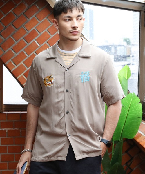 HOUSTON（ヒューストン）の「HOUSTON スカシャツ（VIETNAM）（シャツ/ブラウス・メンズ・ブラック/ターコイズブルー/ベージュ・LARGE/MEDIUM/X-LARGE）」の19枚目の写真