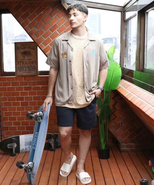 HOUSTON（ヒューストン）の「HOUSTON スカシャツ（VIETNAM）（シャツ/ブラウス・メンズ・ブラック/ターコイズブルー/ベージュ・LARGE/MEDIUM/X-LARGE）」の22枚目の写真