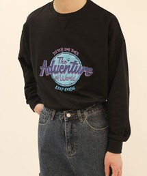 HOOK（フック）の「HOOK -original- 総刺繍ポップ風スウェット（スウェット）」