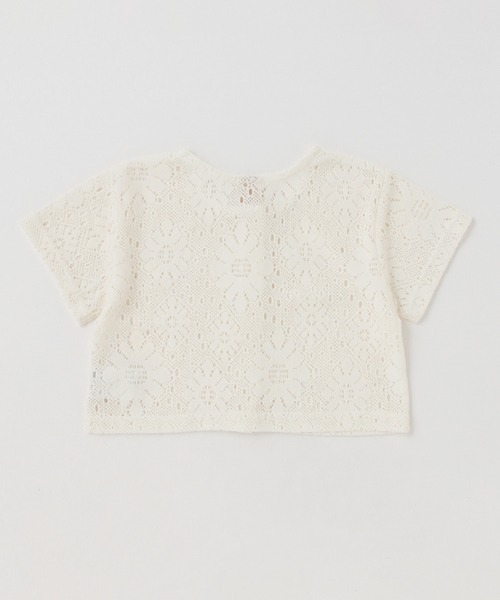 petit main（プティマイン）の「【リンク】レースカーディガン★（シャツ/ブラウス・キッズ・ブラック/オフホワイト・M/S/L）」の4枚目の写真