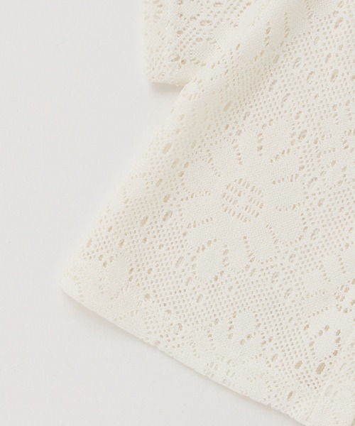 petit main（プティマイン）の「【リンク】レースカーディガン★（シャツ/ブラウス・キッズ・ブラック/オフホワイト・M/S/L）」の7枚目の写真