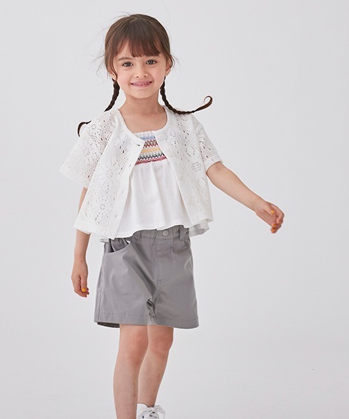 petit main（プティマイン）の「【リンク】レースカーディガン★（シャツ/ブラウス・キッズ・ブラック/オフホワイト・M/S/L）」の16枚目の写真