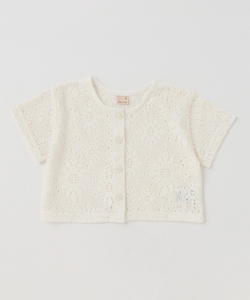 petit main（プティマイン）の「【リンク】レースカーディガン★（シャツ/ブラウス・キッズ・ブラック/オフホワイト・M/S/L）」の17枚目の写真