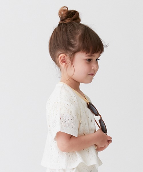 petit main（プティマイン）の「【リンク】レースカーディガン★（シャツ/ブラウス・キッズ・ブラック/オフホワイト・M/S/L）」の13枚目の写真
