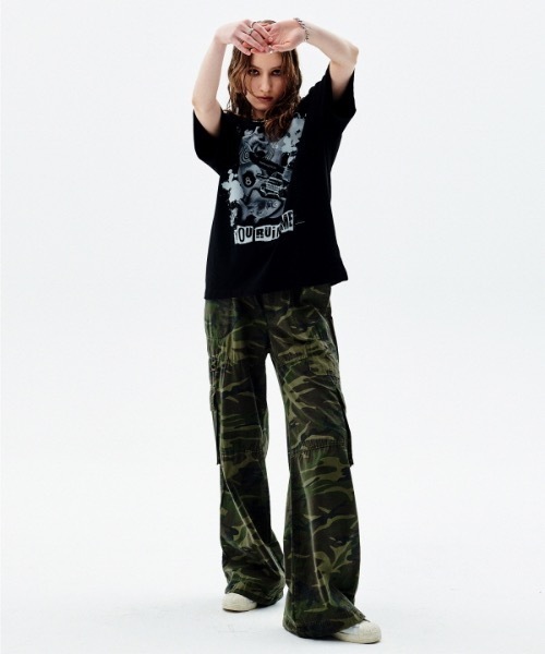runningHIGH(ランニングハイ)の「【RUNNING HIGH 】RUIN ME ハーフスリーブ Tシャツ / RUIN ME H/S TEE(Tシャツ/カットソー・レディース・ピンク/ホワイト/ブラック・LARGE/MEDIUM)」の10枚目の写真