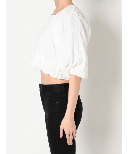 MURUA（ムルーア）の「バルーンショートトップス（シャツ/ブラウス・レディース・ホワイト/ブラック・FREE）」の14枚目の写真