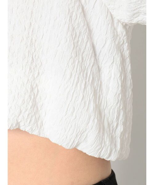 MURUA（ムルーア）の「バルーンショートトップス（シャツ/ブラウス・レディース・ホワイト/ブラック・FREE）」の18枚目の写真