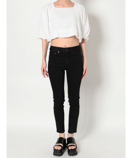 MURUA（ムルーア）の「バルーンショートトップス（シャツ/ブラウス・レディース・ホワイト/ブラック・FREE）」の19枚目の写真