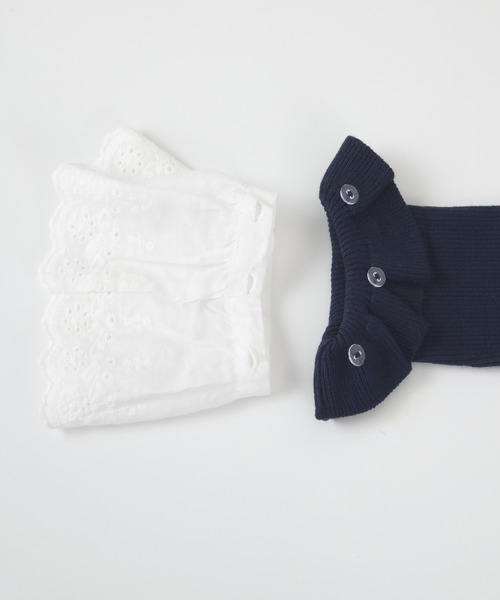 titivate(ティティベイト)の「クルーネック袖口レース2wayリブニット(ニット/セーター・レディース・アイボリー/ネイビー/ブラック・S/M)」の8枚目の写真